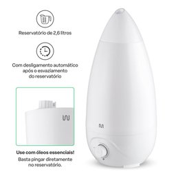 Umidificador de Ar Easy Air 2,6 L Bivolt Automático Multi Saúde - Hc118 Hc118 Multilaser Saúde - 3