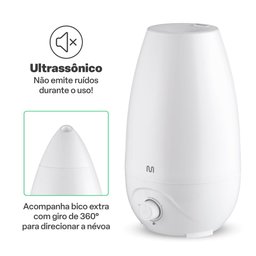 Umidificador de Ar Easy Air 2,6 L Bivolt Automático Multi Saúde - Hc118 Hc118 Multilaser Saúde - 2