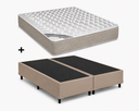 Ver imagem 1 de Cama Base Casal Bipartido Bege Colchão Tecnopedic Revolution New One Face 138x188 - Castor