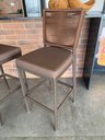 Ver imagem 2 de Kit 4 Banquetas de Aluminio para Balcão de Alumínio e Corda Sintética Cor:Marrom