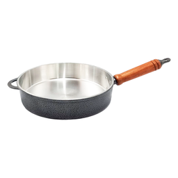 Frigideira Aluminio Fundido 34cm - Craqueada - 2