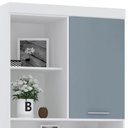 Ver imagem 3 de Escrivaninha Bancada Estudo Modulada 90cm Taiga Branco/grey L01 - Mpozenato