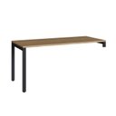 Ver imagem 7 de Escrivaninha Mesa Escritório Diretoria com Balcão Home Office Concept 3 Gavetas 1 Porta 180cm Nogal