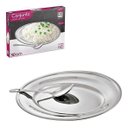 Ver imagem 1 de Conjunto de Inox para Arroz com Colher 23cm + Bandeja 31x21