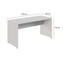 Ver imagem 3 de Escrivaninha Mesa Diretor em L 150x150cm com Pé Painel Cinza Yescasa