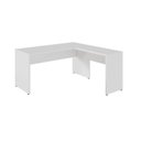 Ver imagem 2 de Escrivaninha Mesa Diretor em L 150x150cm com Pé Painel Cinza Yescasa
