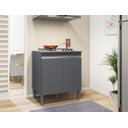 Ver imagem 2 de Balcão Gabinete Cooktop P/ Cozinha Andreia 4 ou 5 Bocas