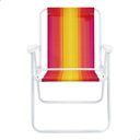 Ver imagem 5 de Cadeira Alta de Praia Piscina Dobrável em Aço Reforçada