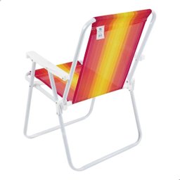 Cadeira Alta de Praia Piscina Dobrável em Aço Reforçada - 7