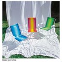 Ver imagem 2 de Cadeira Alta de Praia Piscina Dobrável em Aço Reforçada