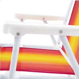 Cadeira Alta de Praia Piscina Dobrável em Aço Reforçada - 9