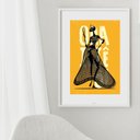 Ver imagem 2 de Quadro Arte Candomblé Oxum- 60x48cm:madeira Preta