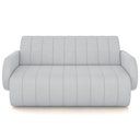 Ver imagem 3 de Sofá 2 Lugares Sala Living Orgânico 148cm Fávara K01 Veludo Cinza - Lyam Decor