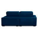 Ver imagem 5 de Sofa Retratil Reclinavel 2 Lugares 2,50m Crystal Veludo Azul Lansofbr Lansof Brasil