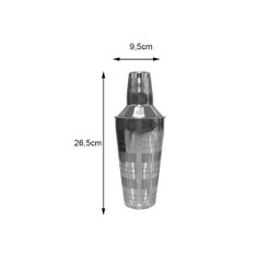 Coqueteleira Bar em Aço Inox Copo Tampa Coador Profissional Bares Kit Bar Coquetel Barman 750ml - 2