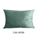 Ver imagem 5 de Capa para Almofada Drapeada em Veludo Retangular 60x40 Verde Menta