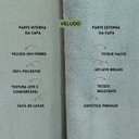 Ver imagem 3 de Capa para Almofada Drapeada em Veludo Retangular 60x40 Verde Menta