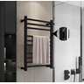 Toalheiro Térmico Grande Quadrado Preto Bivolt Timer Direito - 2