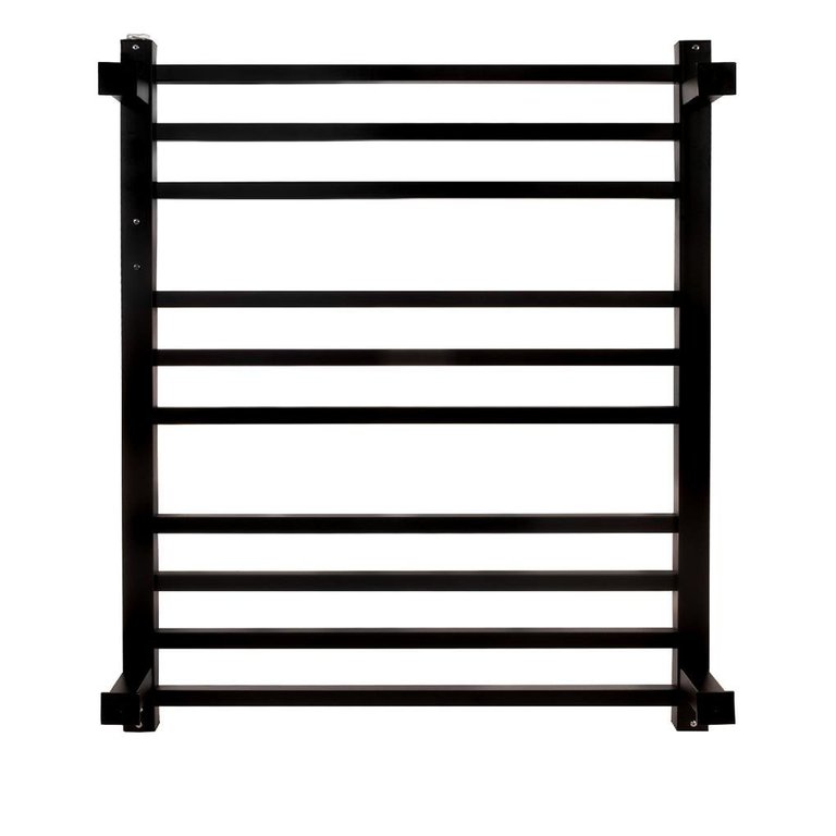 Toalheiro Térmico Grande Quadrado Preto Bivolt Timer Direito