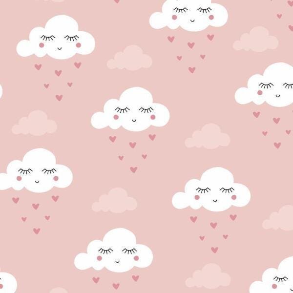 Papel De Parede Bebê Infantil Nuvem Chuva Nuvens C4311 - 2