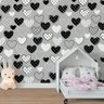 Papel De Parede Infantil Coração Menina Corações C4055 - 1