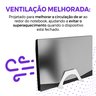 Suporte de Mesa Vertical para Notebook Fechado - Prático e Eficaz Escritório/sala/quarto-branco - 7