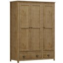 Ver imagem 1 de Guarda Roupa 3p 2g Madeira Maciça 136 Cm 9104 Freijo Milani Store