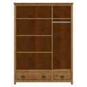 Ver imagem 6 de Guarda Roupa 3p 2g Madeira Maciça 136 Cm 9104 Freijo Milani Store