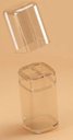 Ver imagem 3 de Porta Escova Splash Com Tampa Cristal Coza