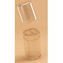 Ver imagem 3 de Porta Escova Splash Com Tampa Cristal Coza