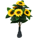 Ver imagem 1 de Arvore Realista Planta Girassol 5 Flores 95cm Artificiais