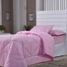 Edredom Solteiro Dupla Face Aconchego 4 Peças 150 Fios Lilás - 2
