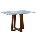 Ver imagem 1 de Mesa de Jantar Moderna C- Vidro - Pedro-1,6x0,8m - Art Salas