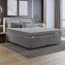 Ver imagem 6 de Cama Box Baú Queen Bipartido + Colchão Life D33 Pillow Top 61x158x198cm - Cinza - e-Shop Casa
