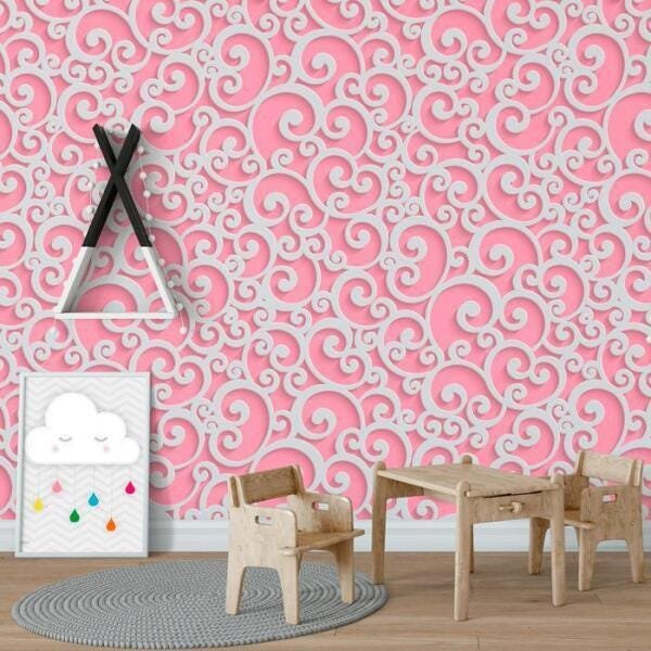 Papel de Parede Infantil Adesivo Lavável Geométrico C4220 - 1