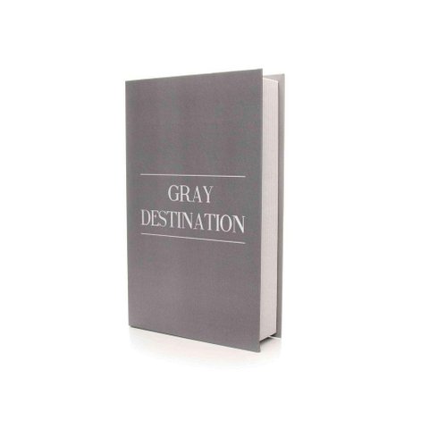 Caixa Livro "Gray Destination Cinza" 27X17X5CmD’Rossi