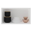 Ver imagem 3 de Armário Aéreo Madesa Lux 60 cm 1 Porta Basculante Branco/Cinza Cor:Branco/Cinza