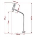 Ver imagem 3 de Cuba De Vidro Oval 55Cm Prata Valvula Click Torneira Metal