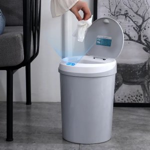 Lixeira Automática com Sensor 12l - Praticidade e Higiene Cor:branco