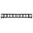 Ver imagem 2 de Bandeja de Metal com Fundo MDF Retangular Preto Lavabo / Bar 30,5x11,5x4,5cm | Casa Del Grande