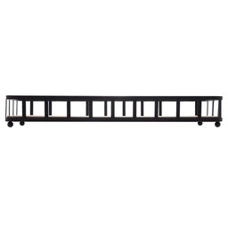 Bandeja Retangular de Metal com Fundo em MDF Preto Fosco - 2