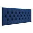 Ver imagem 1 de Cabeceira Painel Capitonê Estofada Cama Casal 1,40 - Azul