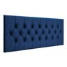 Cabeceira Painel Capitonê Estofada Cama Casal 1,40 - Azul - 1