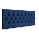 Ver imagem 2 de Cabeceira Painel Capitonê Estofada Cama Casal 1,40 - Azul