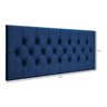 Cabeceira Painel Capitonê Estofada Cama Casal 1,40 - Azul - 2