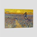 Ver imagem 1 de Quadro Van Gogh Semeador E O Sol Brilhante Tela Moldura Branca 45X30Cm