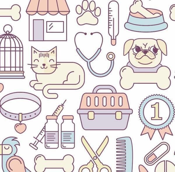 Papel De Parede Adesivo Vinílico Loja Pet Shop C5049 - 2