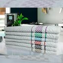 Ver imagem 2 de 4 Panos de Prato Atoalhado Felpudo Premium Azul+marrom