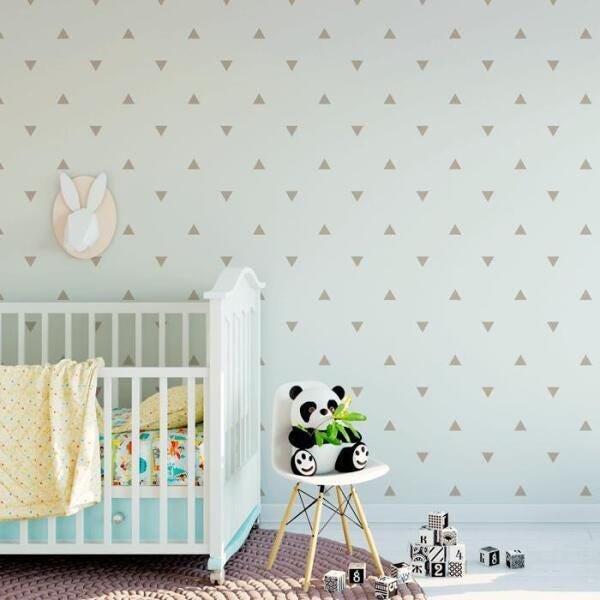 Papel de Parede Infantil Adesivo Lavável Geométrico C4246 - 1