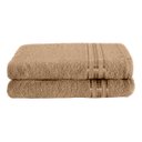 Ver imagem 3 de Kit 2 Unidades Toalha de Banho 100% Algodão - 260g (Marrom Nóz)